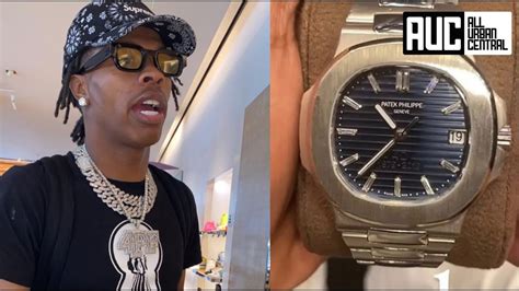 lil baby fake watch buster|lil baby patek watch.